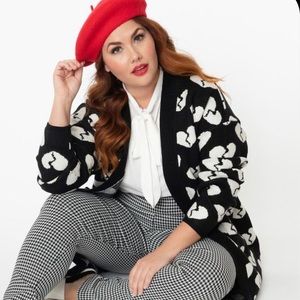 Unique Vintage Plus size Broken Hearts Cardigan